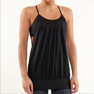 Lululemon Activewear Black Tank Top Built In Bra